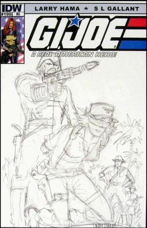 [G.I. Joe: A Real American Hero #190 (retailer incentive cover - Larry Hama sketch)]