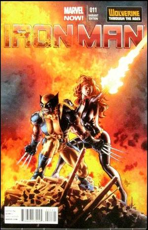 [Iron Man (series 5) No. 11 (variant Wolverine Through The Ages cover - Mike Deodato Jr.)]