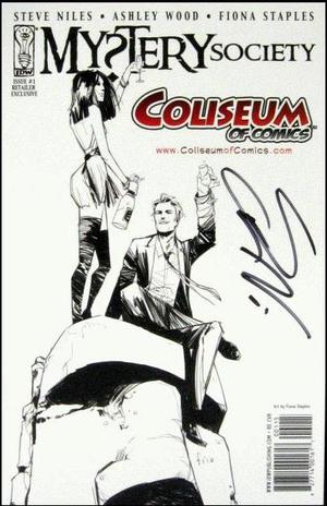 [Mystery Society #1 (1st printing, retailer exclusive Coliseum of Comics cover - signed by Steve Niles)]