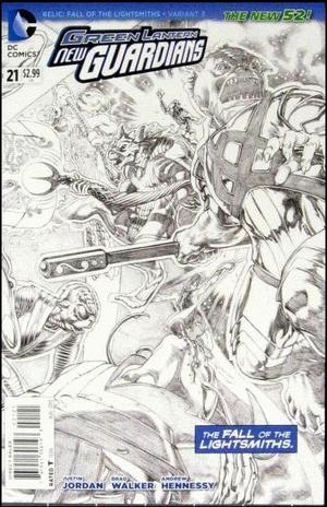 [Green Lantern: New Guardians 21 (variant sketch cover - Rags Morales)]