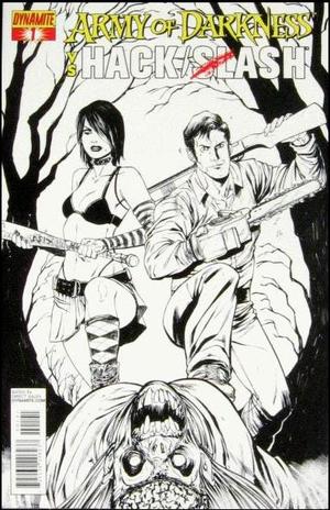 [Army of Darkness Vs. Hack / Slash #1 (Retailer Incentive B&W Cover - Tim Seeley)]