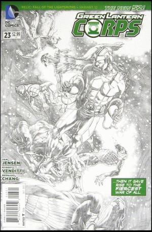 [Green Lantern Corps (series 3) 23 (variant sketch cover - Rags Morales)]