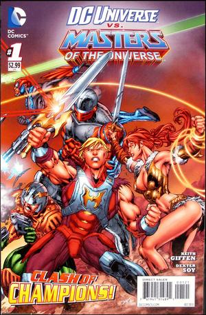 [DC Universe Vs. The Masters of the Universe 1 (right half cover - MOTU heroes)]