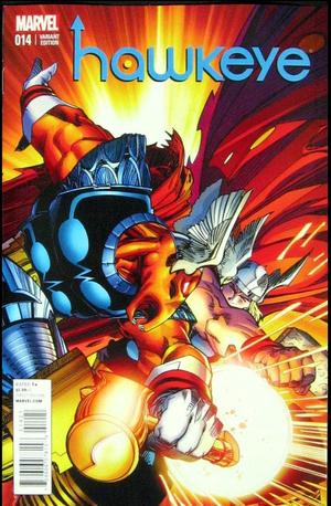 [Hawkeye (series 4) No. 14 (variant Thor Battle cover - Walter Simonson)]