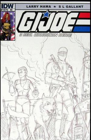 [G.I. Joe: A Real American Hero #197 (retailer incentive cover - Larry Hama sketch)]