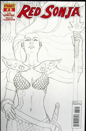[Red Sonja (series 5) Issue #6 (Retailer Incentive B&W Cover - Jill Thompson)]