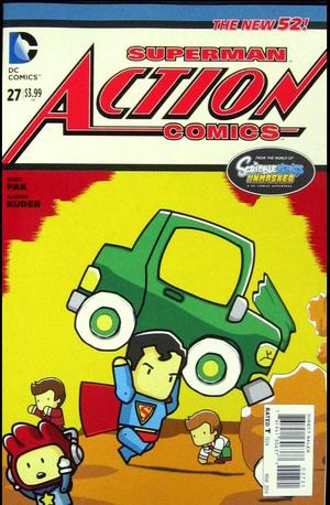 [Action Comics (series 2) 27 (variant Scribblenauts Unmasked cover - Jon Katz)]