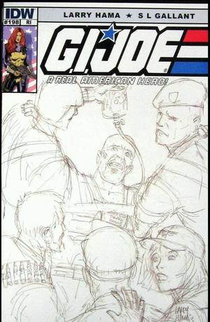 [G.I. Joe: A Real American Hero #198 (retailer incentive cover - Larry Hama sketch)]