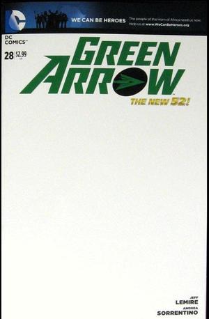[Green Arrow (series 6) 28 (variant We Can Be Heroes blank cover)]