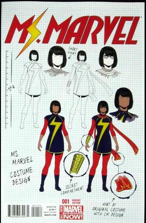 [Ms. Marvel (series 3) No. 1 (1st printing, variant design cover - Jamie McKelvie)]