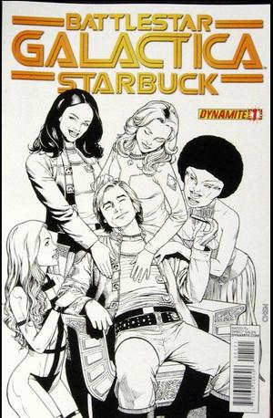 [Battlestar Galactica: Starbuck (series 2) #1 (Variant B&W Cover)]