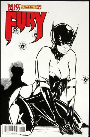 [Miss Fury (series 3) #7 (Variant B&W Cover - Ale Garza)]