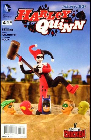 [Harley Quinn (series 2) 4 (1st printing, variant Robot Chicken cover - RC Stoodios)]