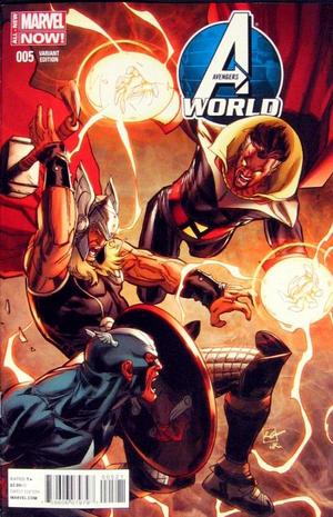 [Avengers World No. 5 (variant Captain America Team-Up cover - Ron Garney)]
