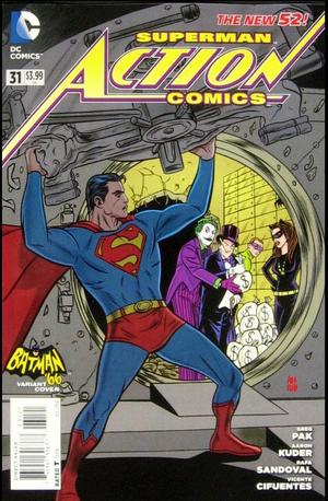 [Action Comics (series 2) 31 (1st printing, variant Batman '66 cover - Mike Allred)]