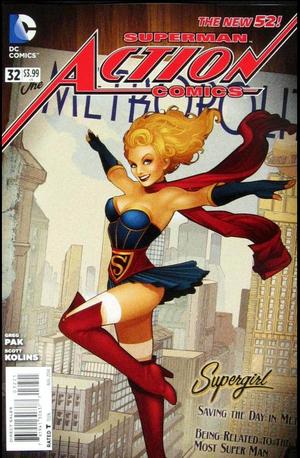[Action Comics (series 2) 32 (variant Bombshells cover - Ant Lucia)]