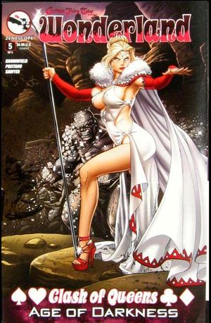 [Grimm Fairy Tales Presents: Wonderland - Clash of Queens #5 (Cover D - Richard Ortiz wraparound gatefold)]