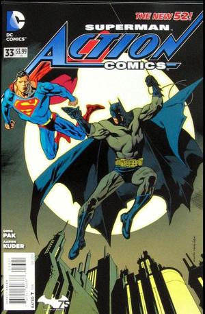[Action Comics (series 2) 33 (variant Batman 75th Anniversary cover - Kevin Nowlan)]