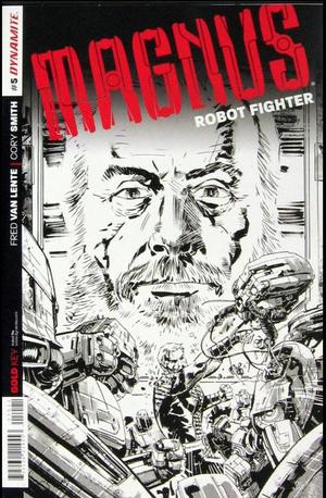 [Magnus Robot Fighter (series 5) #5 (Retailer Incentive B&W Cover - Gabriel Hardman)]