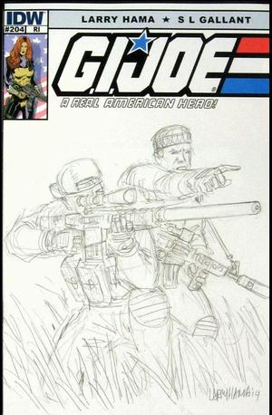 [G.I. Joe: A Real American Hero #204 (retailer incentive cover - Larry Hama sketch)]