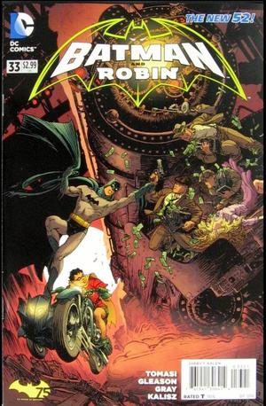 [Batman and Robin (series 2) 33 (variant Batman 75th Anniversary cover - Michael William Kaluta)]