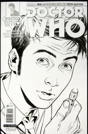 [Doctor Who: The Tenth Doctor #1 (1st printing, Cover D - Elena Casagrande Retailer Incentive B&W)]