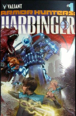 [Armor Hunters: Harbinger No. 1 (1st printing, variant chromium cover - Lewis LaRosa wraparound)]