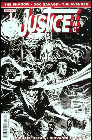 [Justice Inc. #1 (Retailer Incentive B&W Cover - Gabriel Hardman)]