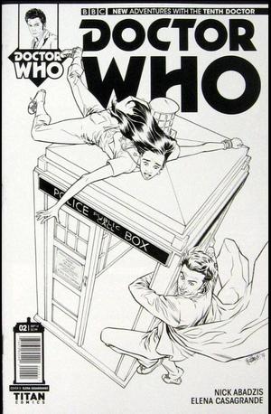 [Doctor Who: The Tenth Doctor #2 (Cover D - Elena Casagrande Retailer Incentive B&W)]