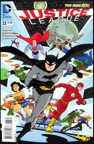 [Justice League (series 2) 33 (variant Batman 75th Anniversary cover - Darwyn Cooke)]