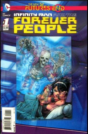[Infinity Man and the Forever People - Futures End 1 (variant 3D motion cover)]