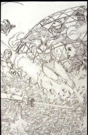 [George Perez's Sirens #1 (Cover E - George Perez Sketch Connecting Wraparound Retailer Incentive)]