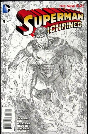 [Superman Unchained 9 (variant wraparound sketch cover - Jim Lee)]