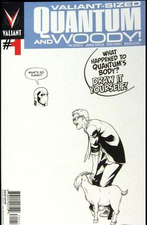 [Quantum & Woody Valiant-Sized #1 (variant partial-blank cover - Pere Perez)]