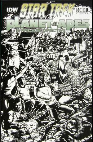 [Star Trek / Planet of the Apes - The Primate Directive #1 (1st printing, Retailer Incentive Cover A - George Perez B&W)]