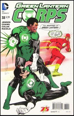 [Green Lantern Corps (series 3) 38 (variant Flash 75th Anniversary cover - Bill Sienkiewicz)]