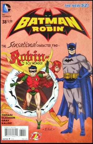 [Batman and Robin (series 2) 38 (1st printing, variant Flash 75th Anniversary cover - Dave Bullock)]