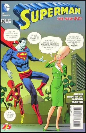 [Superman (series 3) 38 (1st printing, variant Flash 75th Anniversary cover - Kevin Nowlan)]