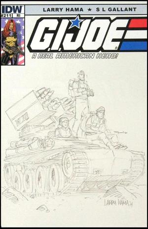 [G.I. Joe: A Real American Hero #211 (retailer incentive cover - Larry Hama sketch)]