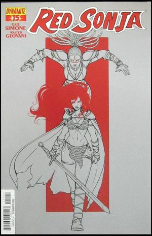 [Red Sonja (series 5) Issue #15 (Retailer Incentive B&W Cover - Emma Vieceli)]