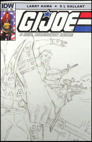 [G.I. Joe: A Real American Hero #212 (1st printing, retailer incentive cover - Larry Hama sketch)]