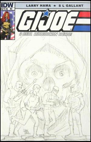 [G.I. Joe: A Real American Hero #213 (1st printing, retailer incentive cover - Larry Hama sketch)]