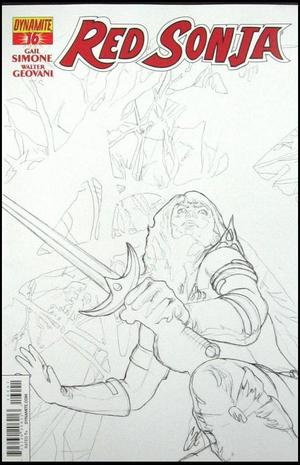 [Red Sonja (series 5) Issue #16 (Retailer Incentive B&W Cover - Cat Staggs)]