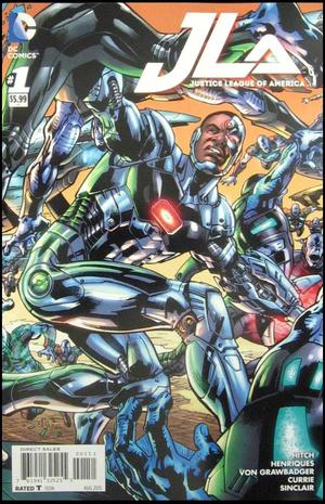 [Justice League of America (series 4) 1 (variant connecting cover, Cyborg - Bryan Hitch)]