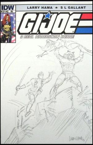 [G.I. Joe: A Real American Hero #214 (1st printing, retailer incentive cover - Larry Hama sketch)]