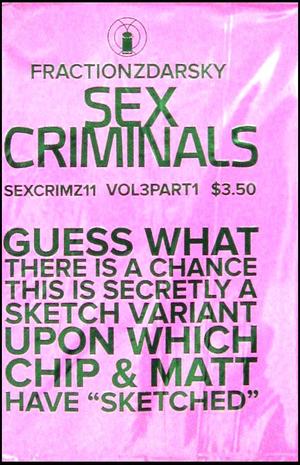 [Sex Criminals #11 (1st printing, regular cover - Chip Zdarsky, polybagged)]
