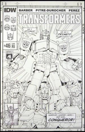 [Transformers (series 2) #46 (retailer incentive Artist's Edition cover - Casey W. Coller)]