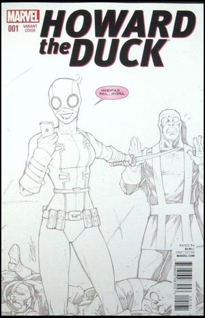 [Howard the Duck (series 5) No. 1 (2nd printing, variant Gwenpool sketch cover - Ron Lim)]