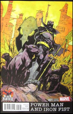 [Power Man & Iron Fist (series 3) No. 1 (1st printing, variant Black Panther 50th Anniversary cover - Sanford Greene)]