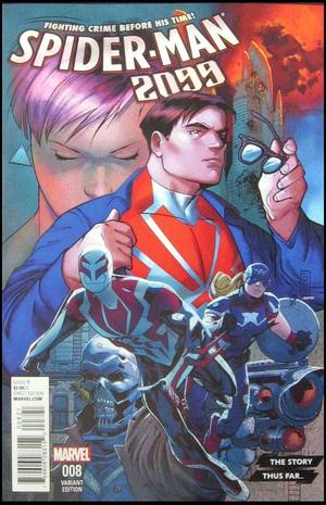[Spider-Man 2099 (series 3) No. 8 (variant The Story Thus Far cover - Rick Leonardi)]